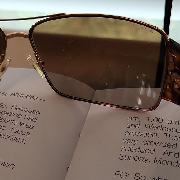 Prada tortoise with gold sunglasses - Picture 7 of 8